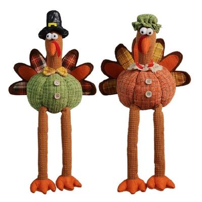 Seasonal Ornament Turkey Decorative Figurine Thanksgiving Holiday Decors Party Supply Harvest Festival Kitchen Layouts
