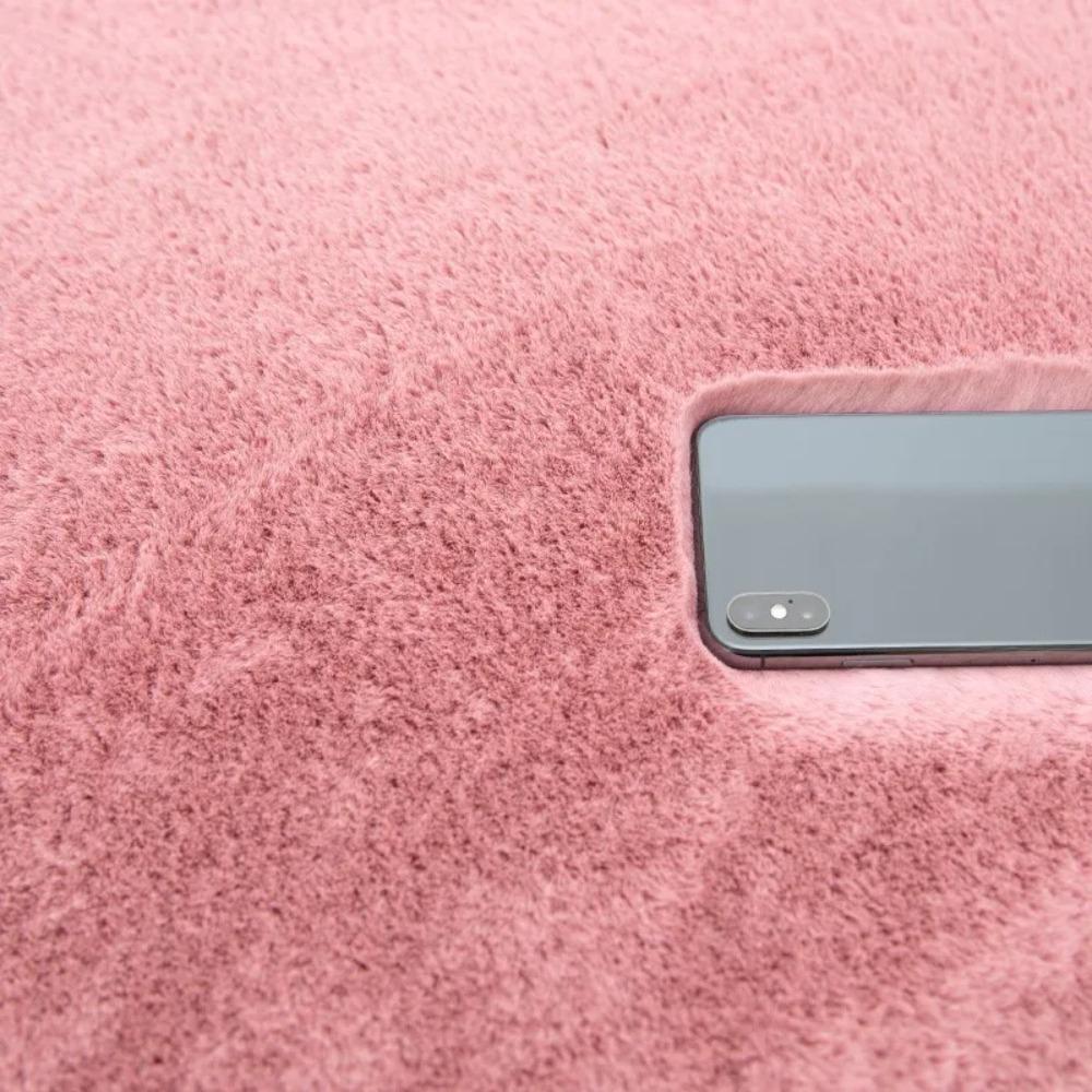 Irregular Plush Rug Non Slip Faux Fluffy Rug Washable Long Hair Carpet  Bedroom