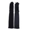Arm Seaweed Long Black [GlovesDEPO] Covers, Ingredients, Gloves, Fingerless, Women's, Ribbon,