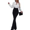 2025 New Arrival Fashion Hip-Lift and Belly Shaping Slim Looking High Waist Flared Pants Pants