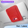 Leather Car Visor Glasses Clip Multi-Pockets Sunglasses Storage for BMW E70 E90 F48 G30 G20 G70 X1 X2 X3 X5 X6 X7 M3 M5 M6 i8 i7 RL7