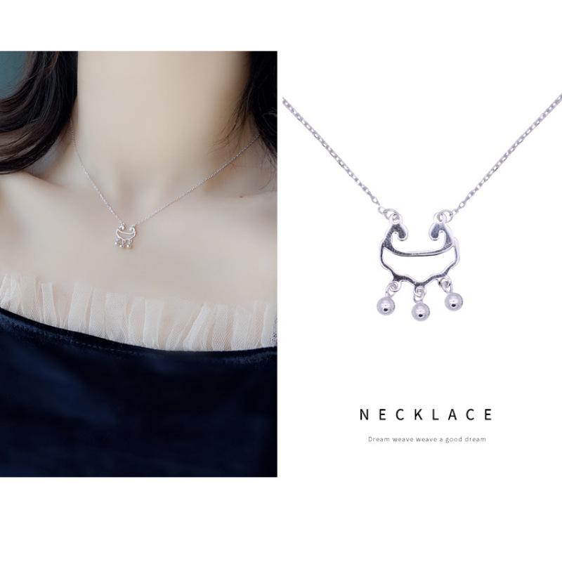 Kobiety Srebrny Naszyjnik Geometryczny Motyl Kwiat Wielostylowy Łańcuch Obojczyka Biżuteria Akcesoria