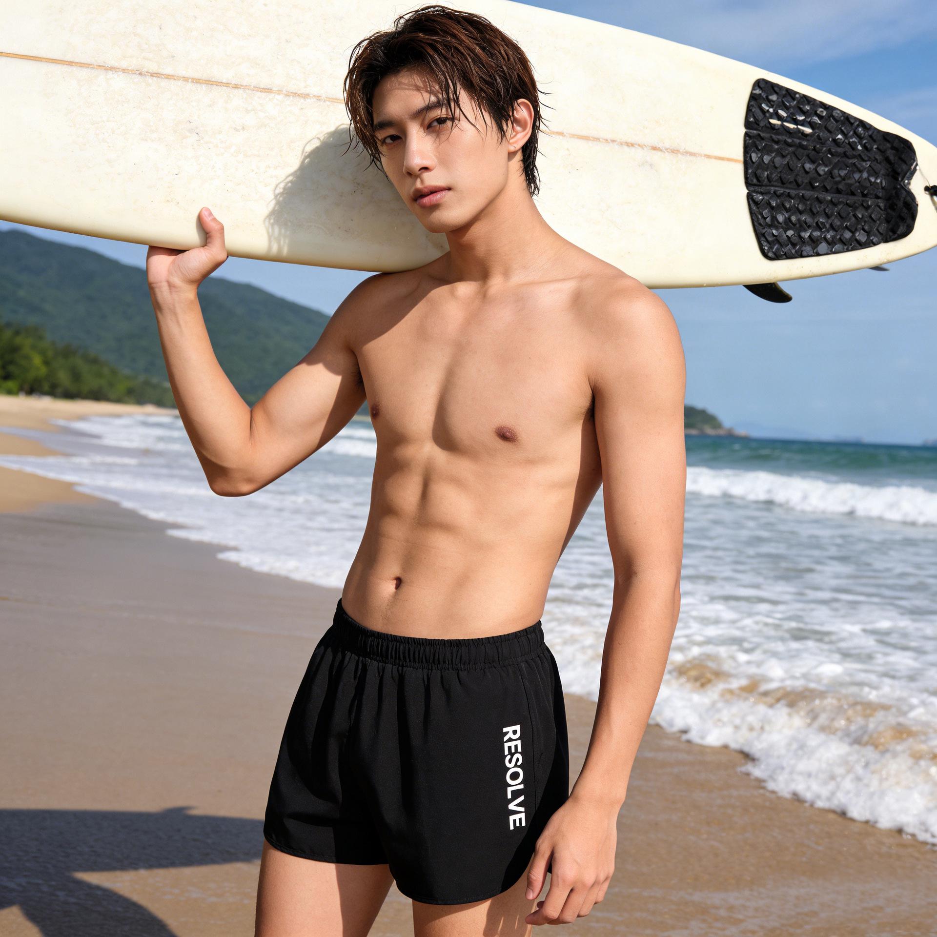 

Men s Double-Layer Quick-Dry Boxer Swim Trunks – Anti-Embarrassment, Plus Size, Ideal for Water Activities, Vacations, Hot Springs, Beach, and Sports. 3XL (145-160 kg)