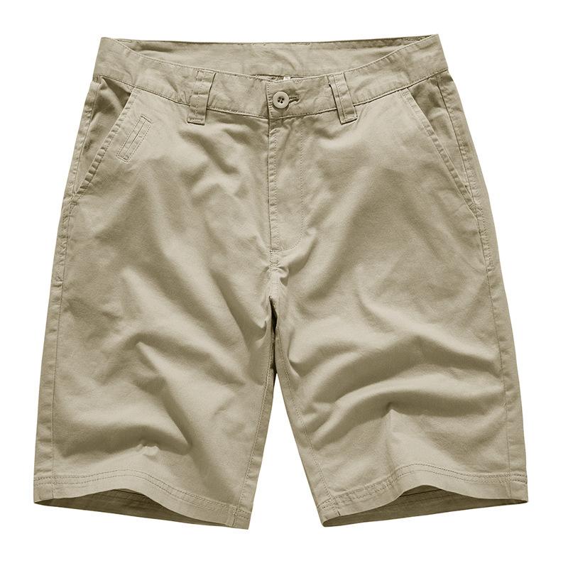 Sommer Baumwolle Einfarbige Shorts Herren Hohe Qualität Lässig Business Gesellschaft Elastischer Bund Herrenshorts Badeshorts
