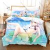Murasaki Shion Bedding Set 3Pcs Duvet Cover Pillowcase Soft Comfortable Bed Set For Kpop Fans All Sizes Home Textile Decor