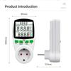 Power Meter 220V Digital Voltage Wattmeter LCD Electricy Consumption Energy Meter Socket EU FR US UK Plug Power Analyzer