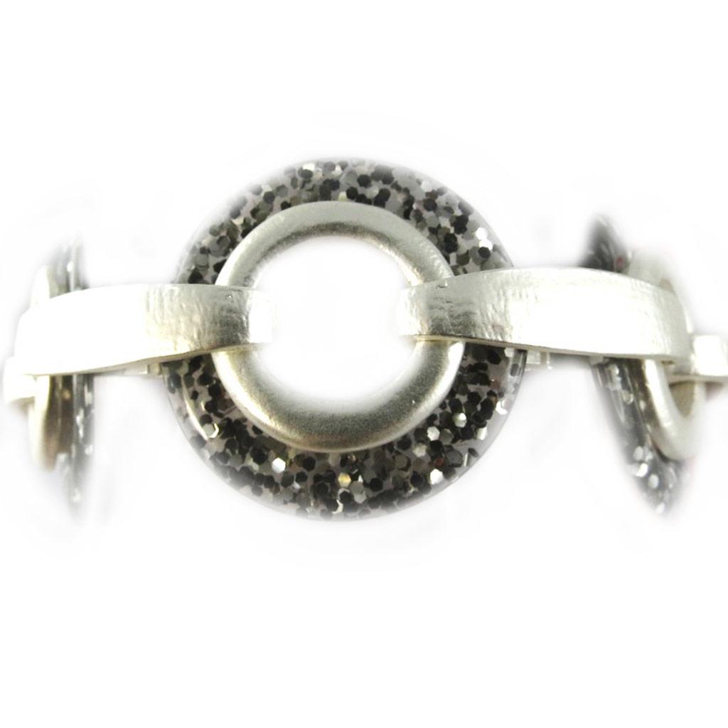 Dolce Vita [F9549] - Silver Gray 'Nora' Designer Bracelet
