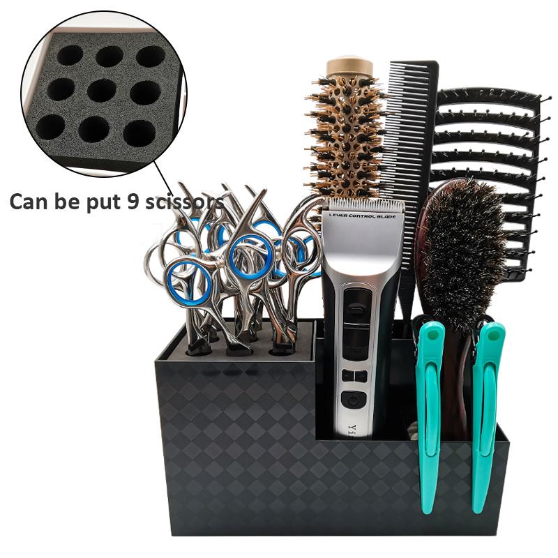 Barber Tools Holder Case Box Anti Slip Detachable Hair Comb Scissors Clips Rack Hairdressing Tools Box Barbershop Accessories