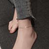 Korean-Style Sparkling Star Anklet Necklace - Geometric Jewelry, European & American Fashion Creative Ankle Ring.