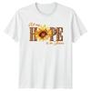 All My Hope Is In Jesus Womens T-Shirt Sunflower Leopard Christian Faith