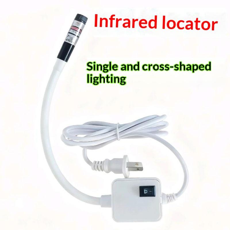 1Pcs Red Night Lamp Eu/Us Plug Laser Infrared Sewing Machine Position Light Magnetic Mounted For Factory Drills Lathes