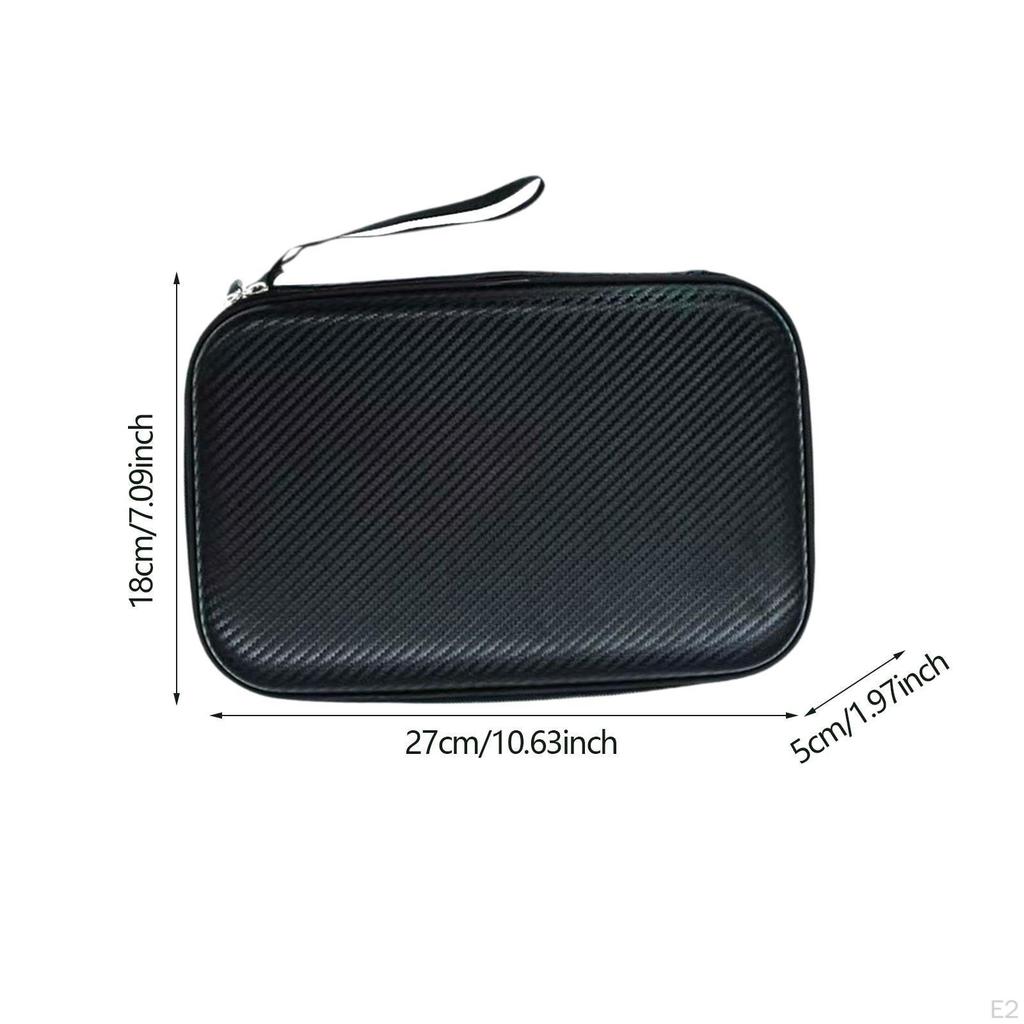 Hartschalen-Tischtennisschlägerhülle Schlägerschutzhülle Halter Reise Tragbar für 2 Schläger Tisch