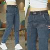 Men's Summer Slim Fit Skinny Straight Jeans - Trendy, Versatile, Elastic, Six-Pocket Casual Pants