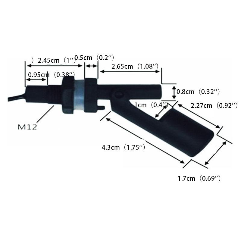 Side Mount Horizontal Water Level Sensor Sensing Liquid Float Switch Tank Pool