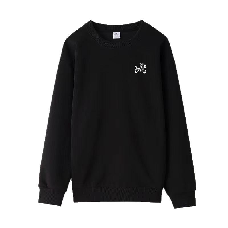 2026 Spring/Autumn Horse Print Unisex Sweatshirt - Trendy Round Neck Long Sleeve Top