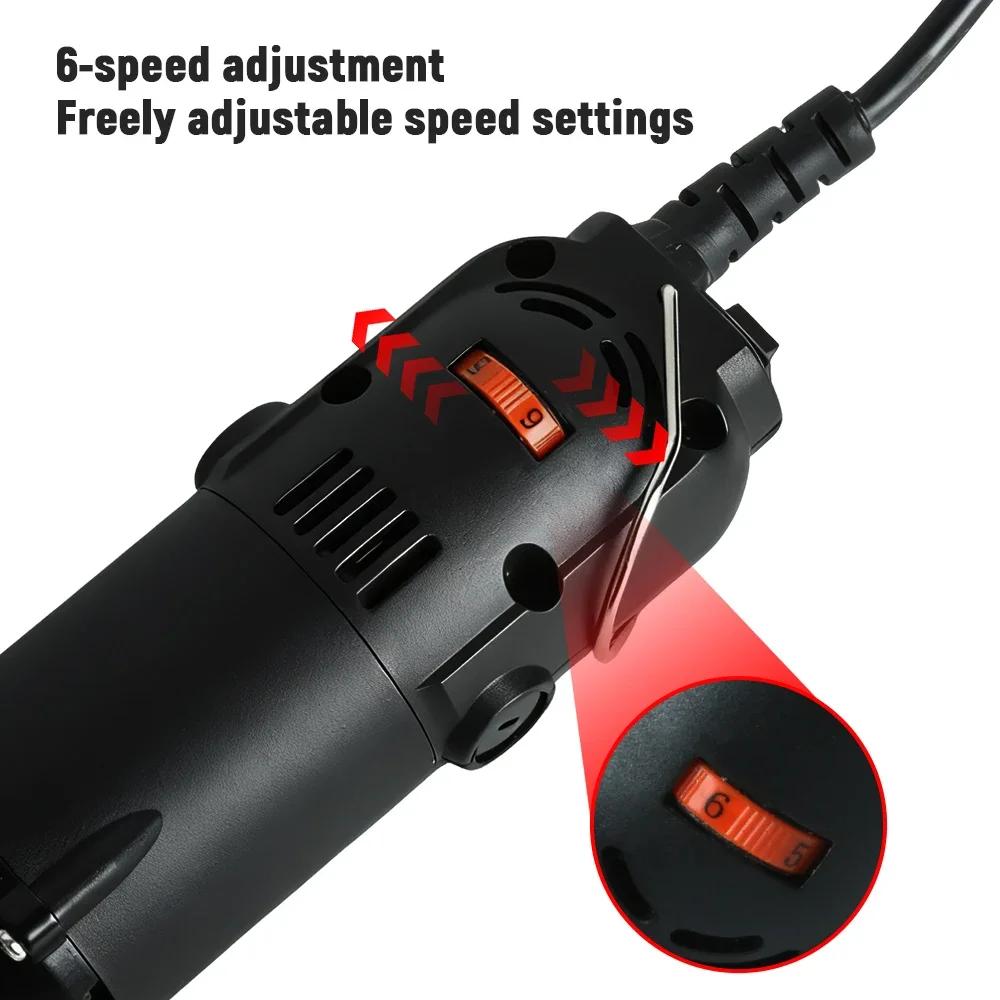 90° Elbow Electric Angle Polisher Multi-Function Die Grinder for Tile, Metal, Stone Grinding & Polishing with Tool Set