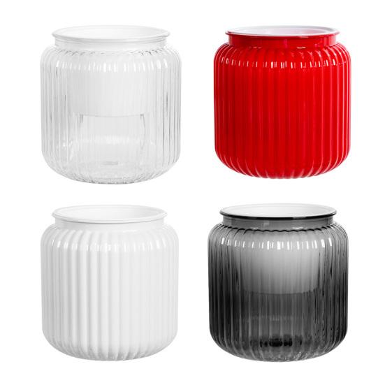 Self Watering Pots for Indoor Plants Clear Plastic Wicking Flower Pot Modern Decorative Planter