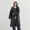 Elva' Island Women's Winter Long Hooded Double-Faced Wool Coat