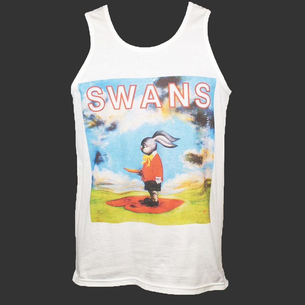 

Swans Noise Indie Punk Rock T-SHIRT vest top unisex white S-4XL S