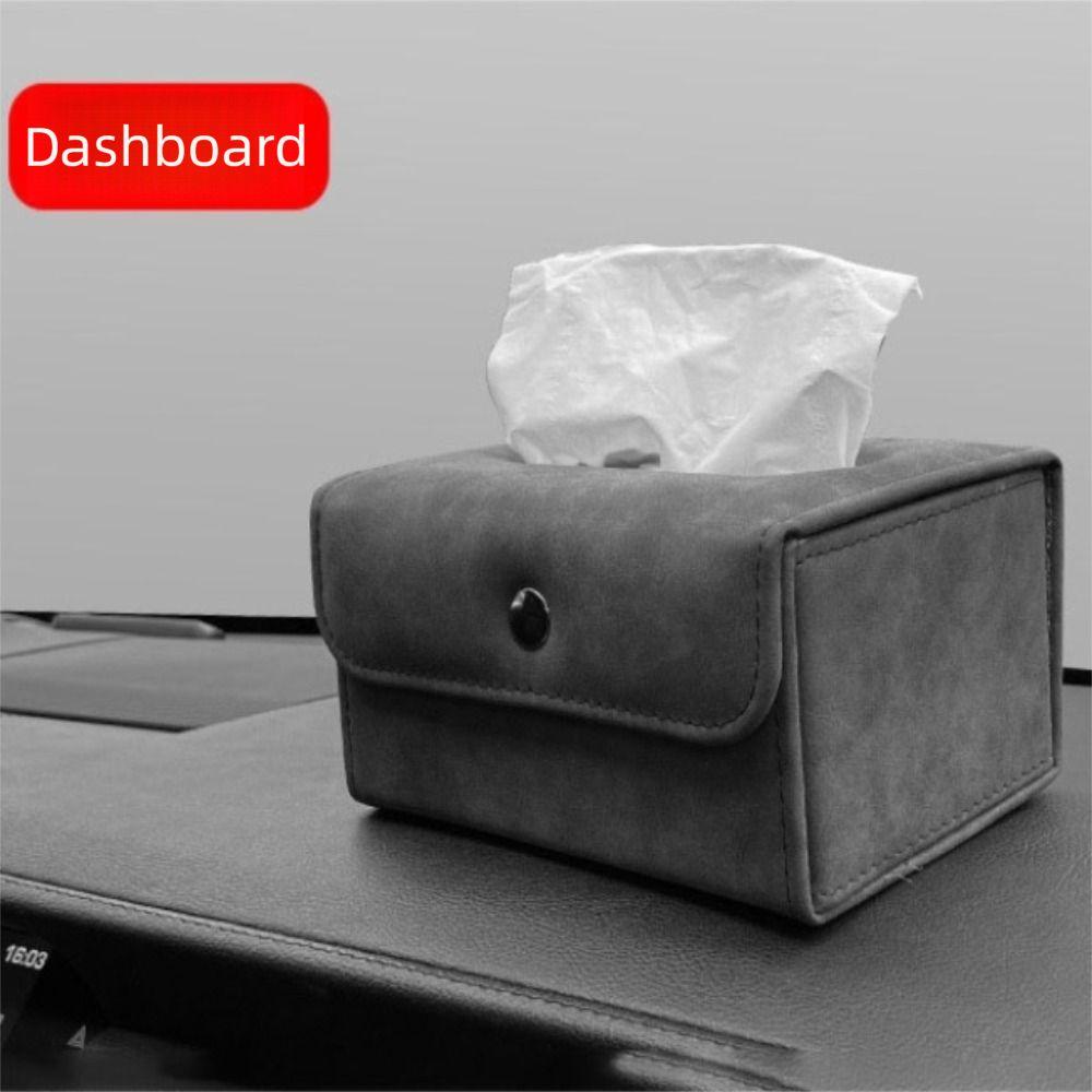 Center Console Car Sun Visor Folding Design Car Tissue Box Backseat Tissue Case  Car Accessories
