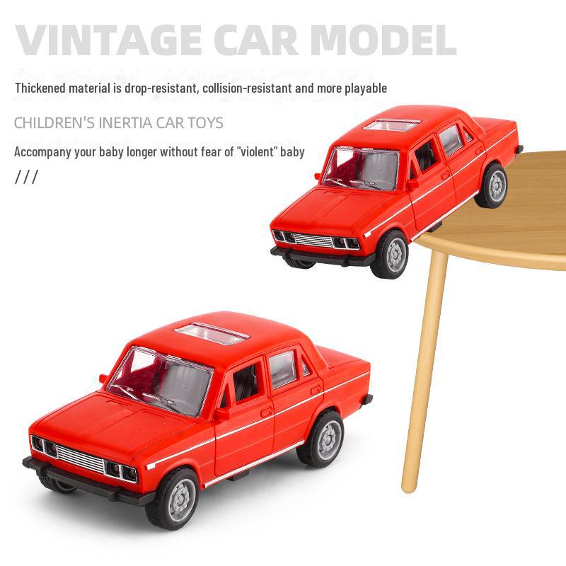 Douyin Live Dětská hračka: Lada Inerciální model auta pro chlapce