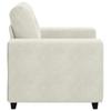Cream Armchair 100 X 78 X 80 Cm Velvet