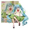 Figura de Anime Hatsune Miku de 15cm Tampão de Macarrão Fada da Grama da Sorte Figura de Ação PVC Modelo de Coleção Ornamento Brinquedos Presentes