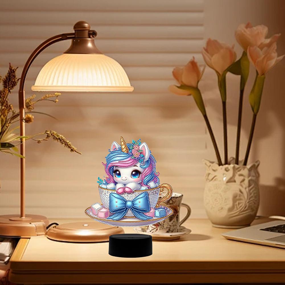 DIY Unicorn Diamond Painting Night Light Diamond Painting Table Lamp Arts Crafts Home Decoration for Bedroom Decor Gifts