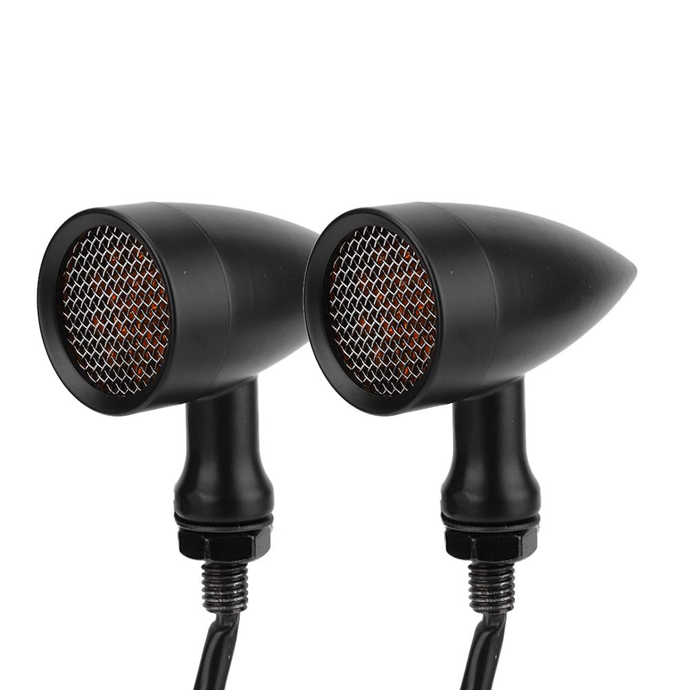 

2 шт. Мотоциклетный указатель поворота, стоп-сигнал, винтажная решетка, аксессуар для модификации, белый чёрный