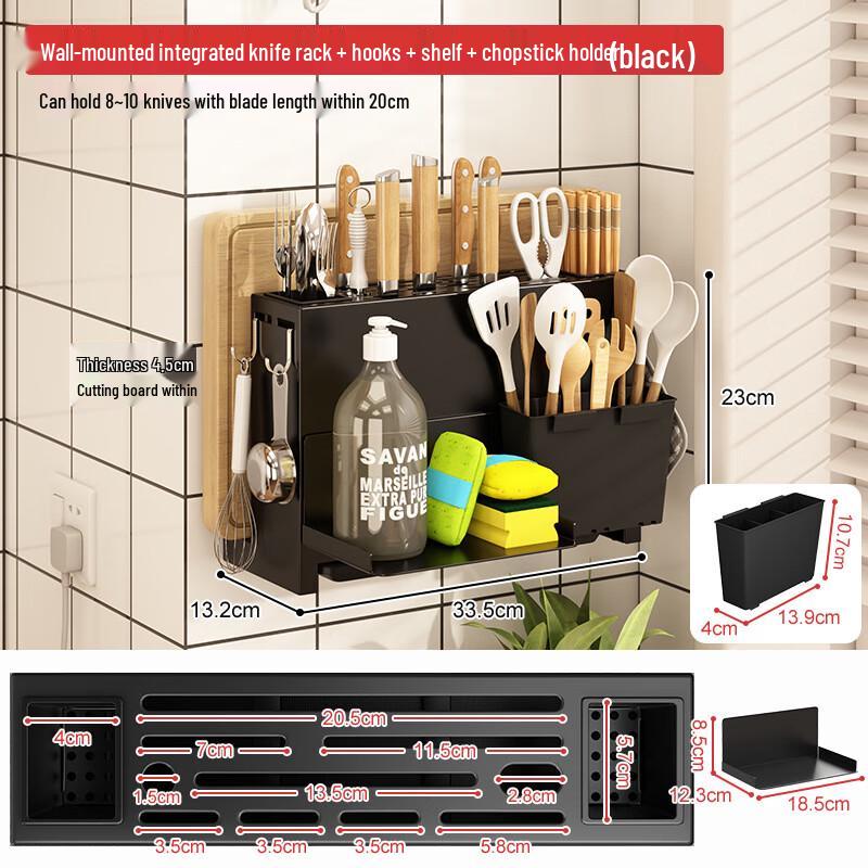 

Lilang Kitchen Wall-Mounted Knife Holder & Organizer