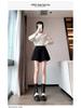 2025 Woolen High-Waist A-Line Shorts for Women: Autumn/Winter Casual Wide-Leg Petite Fit