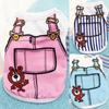 Bretelles pour animaux de compagnie Design imprimé dessin animé Absorption de la sueur Coton Vêtements décontractés pour chien