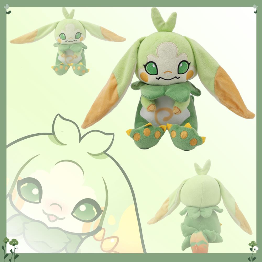 

Kawaii Cartoon Natla Yong Dragon Plush Toy Around Genshin Impact Game Character Plush Exquisite Stuffed Toy Kids Halloween Gift 25cm светло-зеленый
