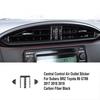 3pcs Bright Carbon Fiber Car Center AC Air Vent Cover For Toyota 86 2017-