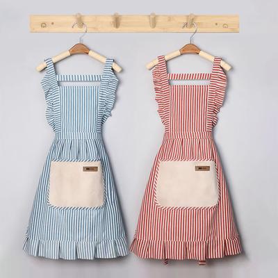 Kitchen Cooking Aprons Adjustable Strap Bib Aprons Soft Chef Aprons with Large Pockets Unisex Cotton Linen Apron for Men Women