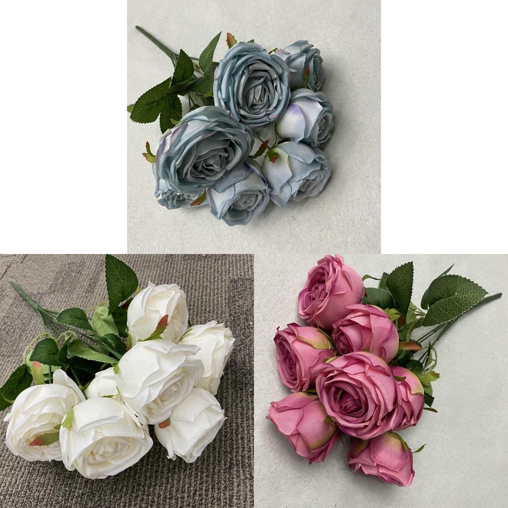 Artificial Rose Bouquet With Soft Fabric For Home Decor And Hotel Gift Displays