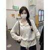 Women S Long Sleeve Knit Sweater With Waist Tie Hollow Out Fashionable