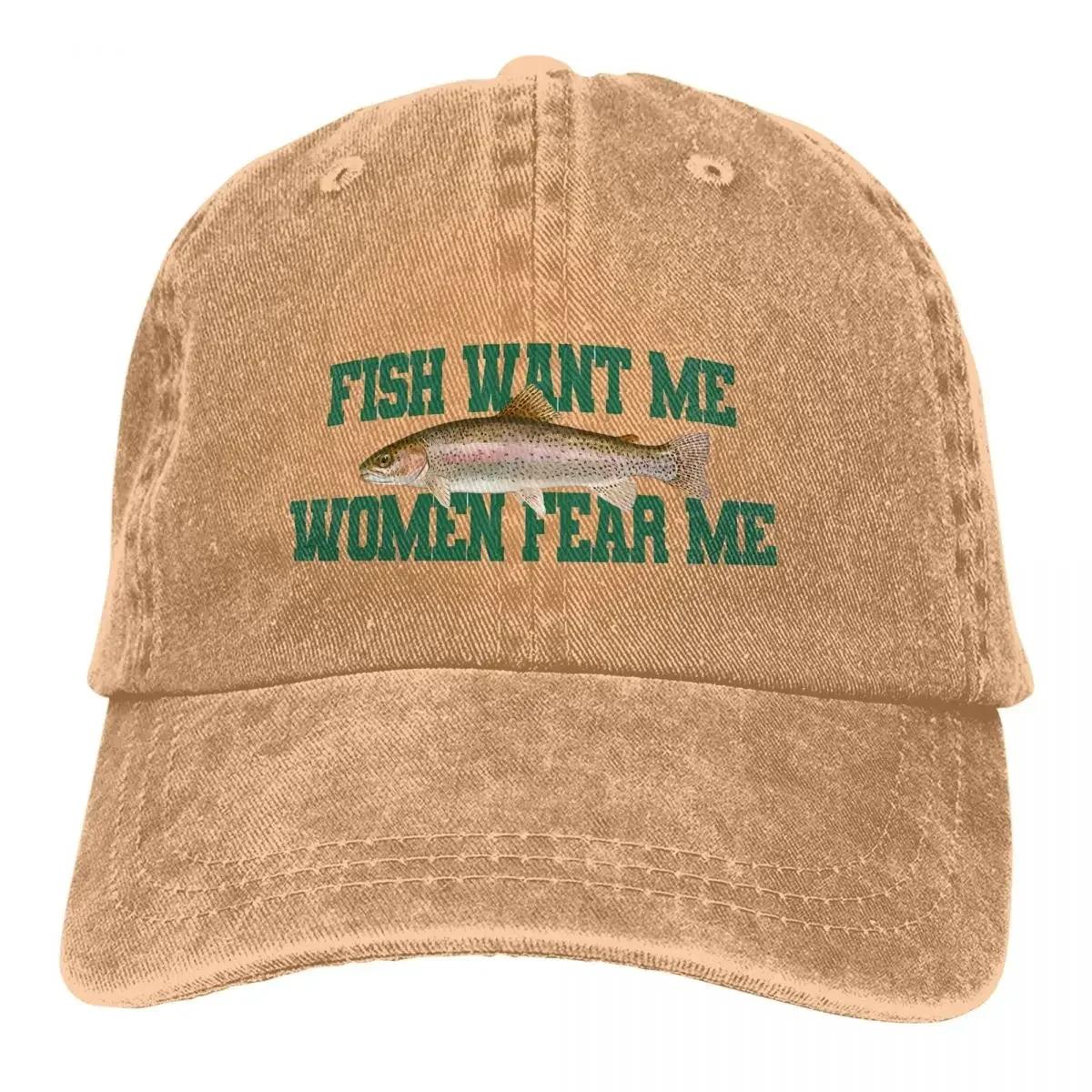 

Pure Color Dad Hats Fish Want Me Women Fear Me Meme Classic Womens Hat Sun Visor Baseball Caps Peaked Cap Adjustable& 8Y
