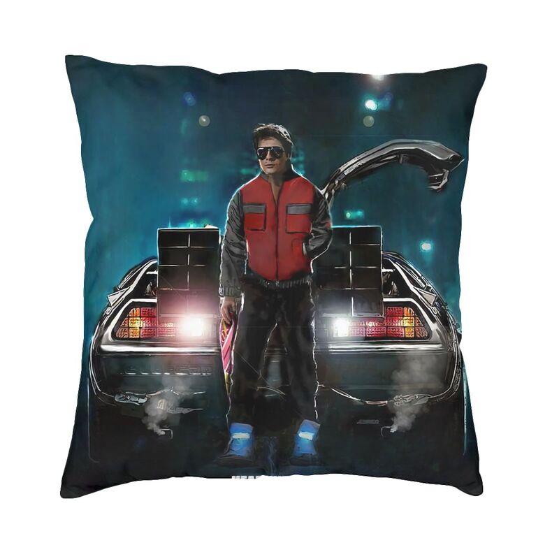 Vibrant Movies Race Cars Back To The Future Throw Pillow Case Decoration 3D Doublesided Printed Cushion Cover for Living Room
