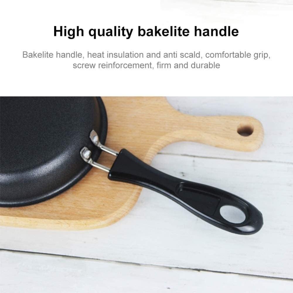 Compact Pan with Handle Design Portable Multifunctional Skillet Fo Egg Omelet Pancake Steak Cooking Supplie for Home Kitchen Use
