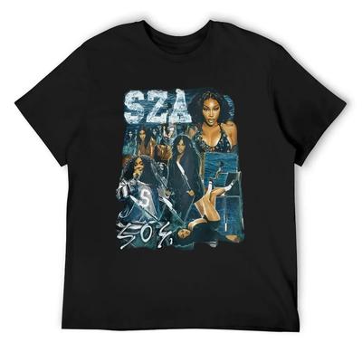 Vintage Sza Sos T-Shirt Baumwolle Grafik-T-Shirts Herren-T-Shirt Valentinstag Boutique-Kleidung lustige T-Shirts für Männer
