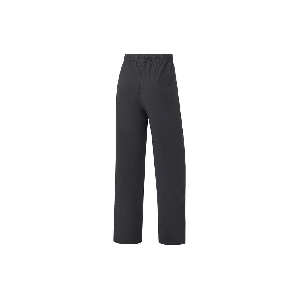 Li Ning Fitness Series Einfarbige High Waist Straight Leg Freizeithose Damenhose Schwarz AYKT642-3
