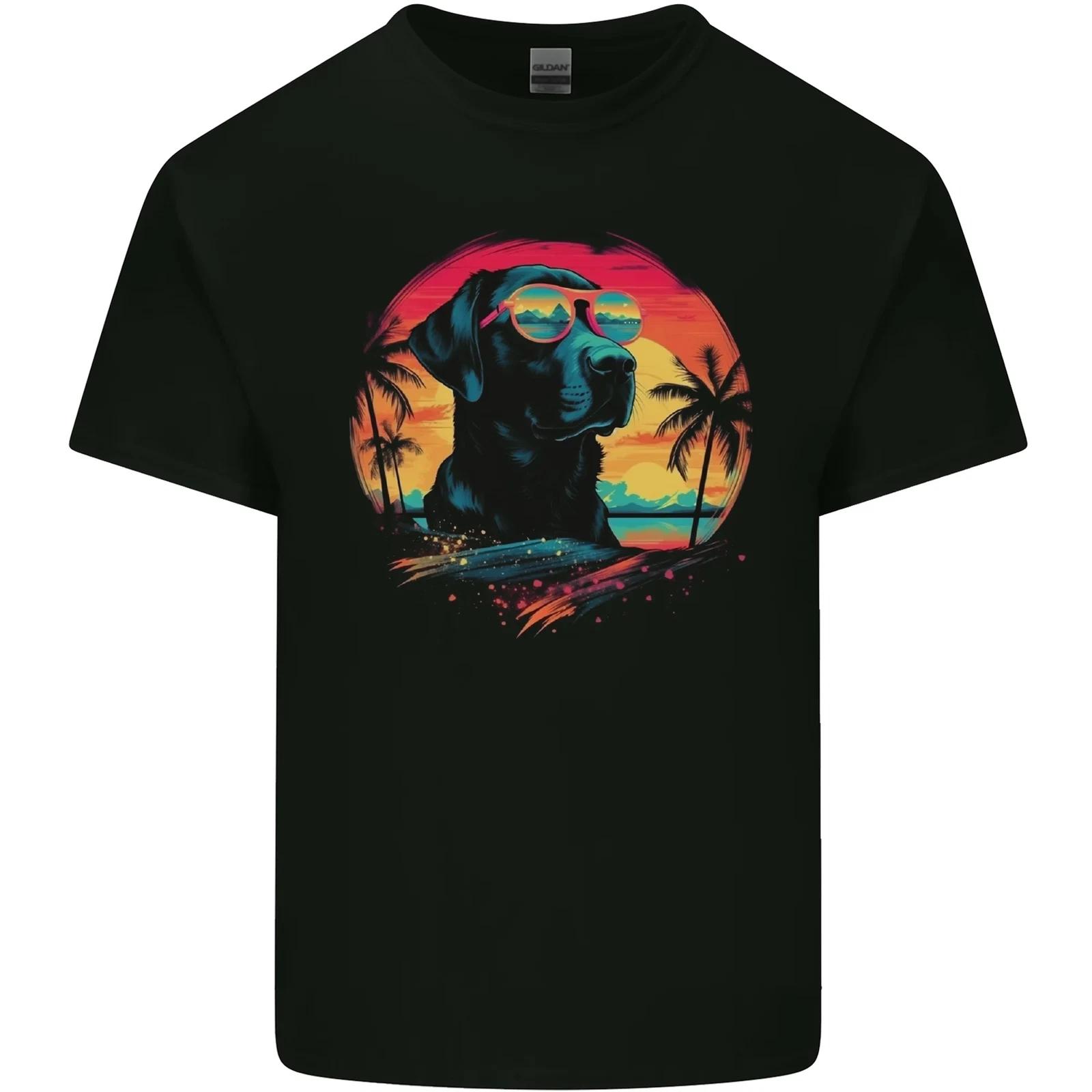 Labrador Sunset Dog Kids T-Shirt Childrens 3XL