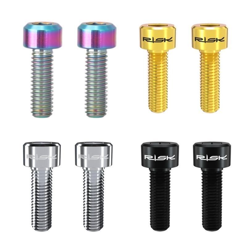 Upgraded for Titanium Screw Bolts for Bike Bicycle Crank Arm Fixing Disc Brake Clamp Fixed Lightweight Cycling Accessori