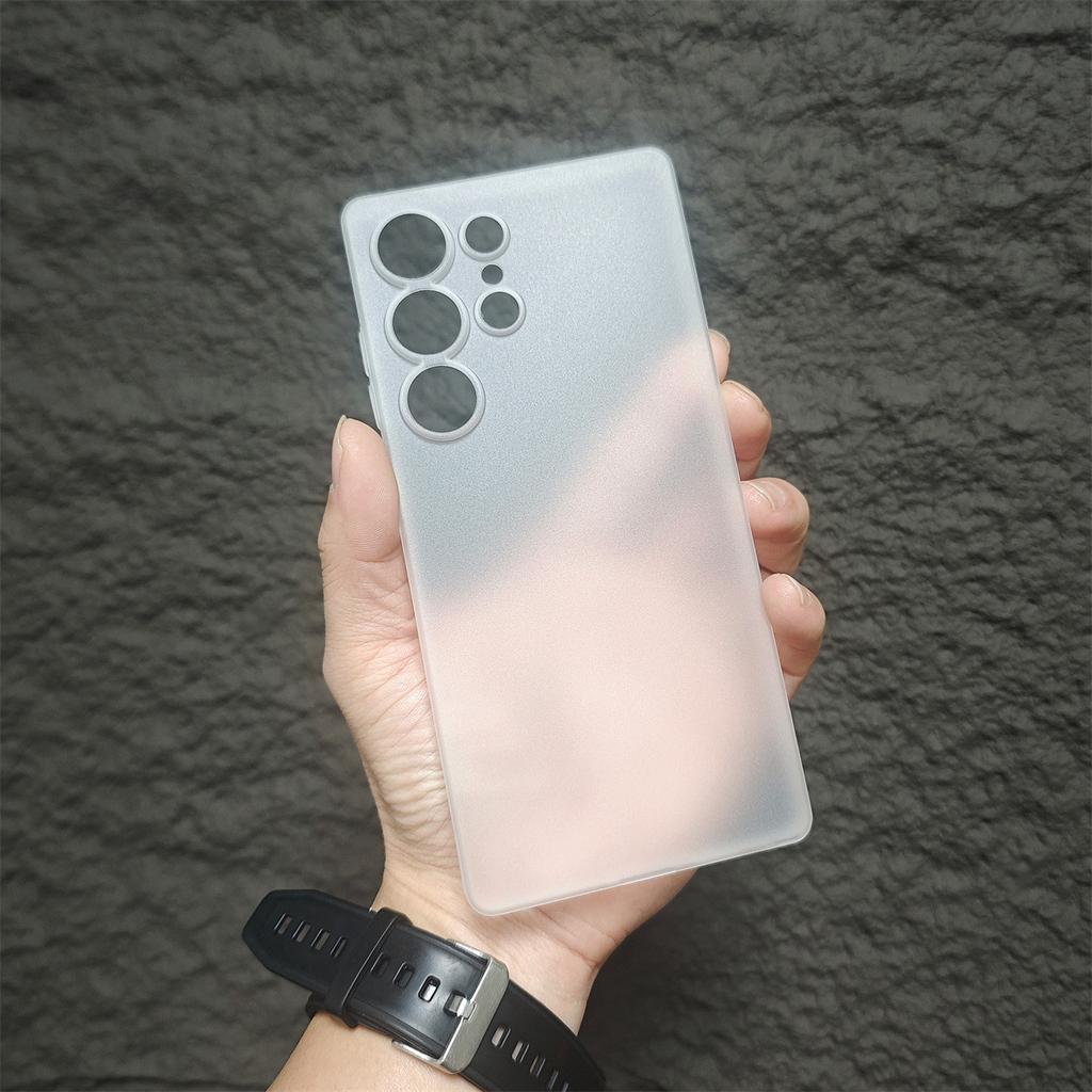 S25ultra Ultra Thin PP Does Not Yellow for Samsung S23u Transparent Mobile Phone Case S24 Hard Shell Plus Matte S22