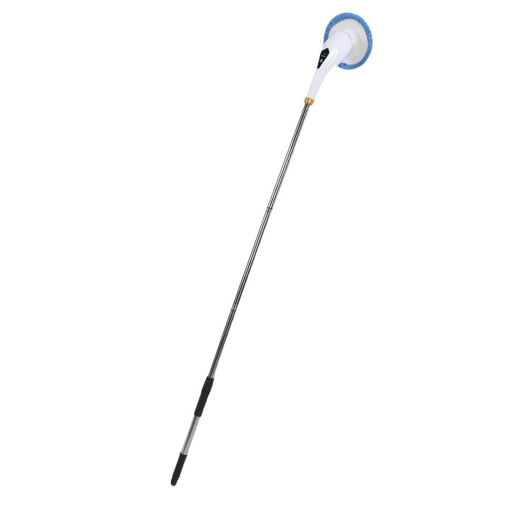 Electric Rotating Scrubber Cordless Cleaning Brush Water Proof Bathroom Cleaner with 8 Replaceable Heads Long Handle