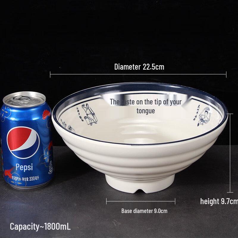 Zhi Shi Commercial Melamine Noodle Bowl