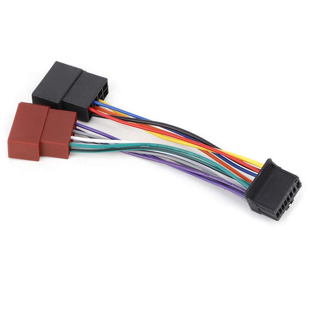 Radio Wire Harness Car Stereo Harness 16 Pin Port Mini ISO 8 Pin Plug Wiring Cable Fit Pioneer 2003