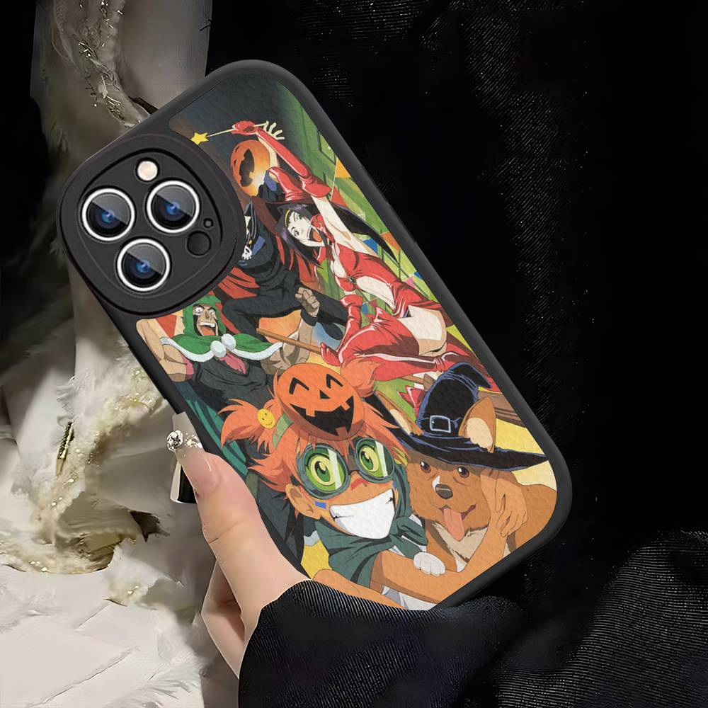 Anime Cowboy Bebop Phone Case Hard Leather For IPhone 16 15 14 13 12 Mini 11 14 Pro Max Xs X Xr 7 8 Plus Fundas