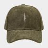 European and American fashion personalized small letter embroidered corduroy baseball cap spring and autumn new simple trend versatile cap